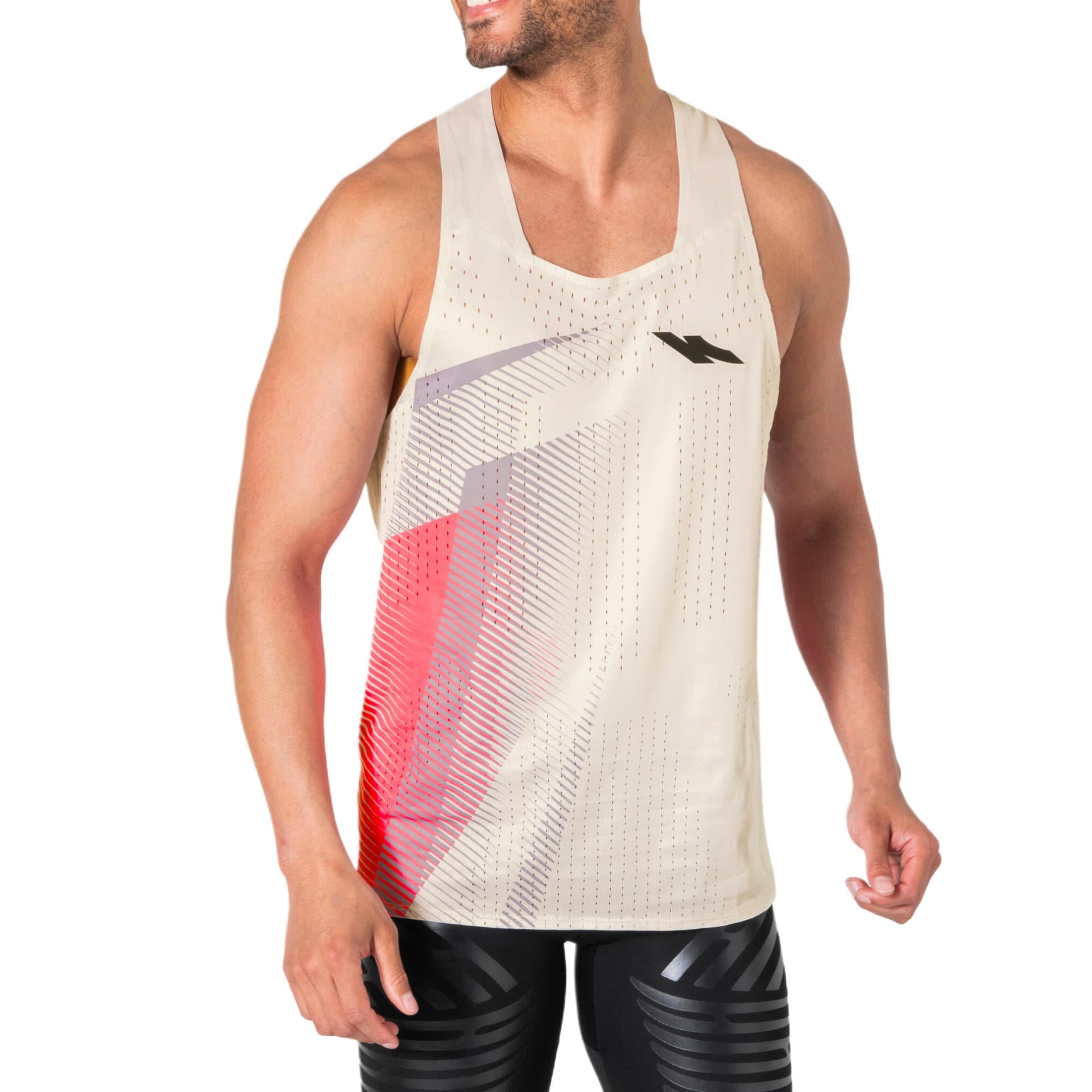 DECATHLON Pearl Beige Smoke Lilac Мужские беговые майки - изображение 1