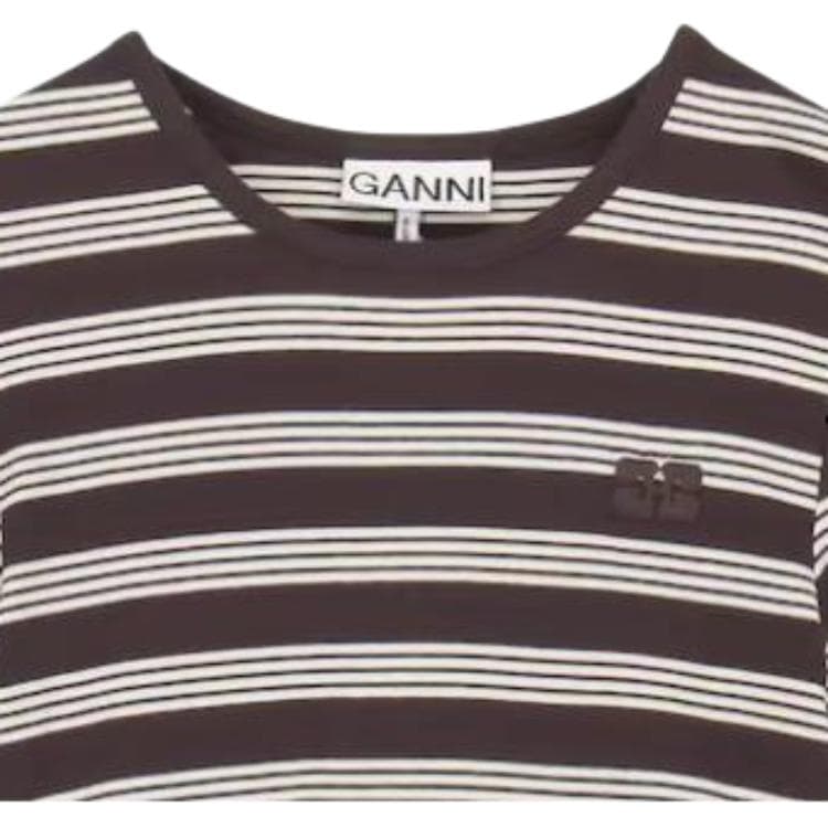 Футболка GANNI Logo SS26T - изображение 4