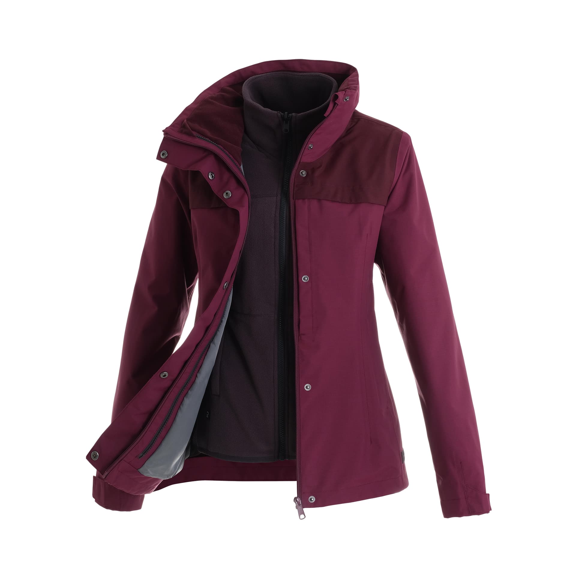Куртка DECATHLON Коричневый Темно-бордовый цвет Женские Куртки - изображение 1