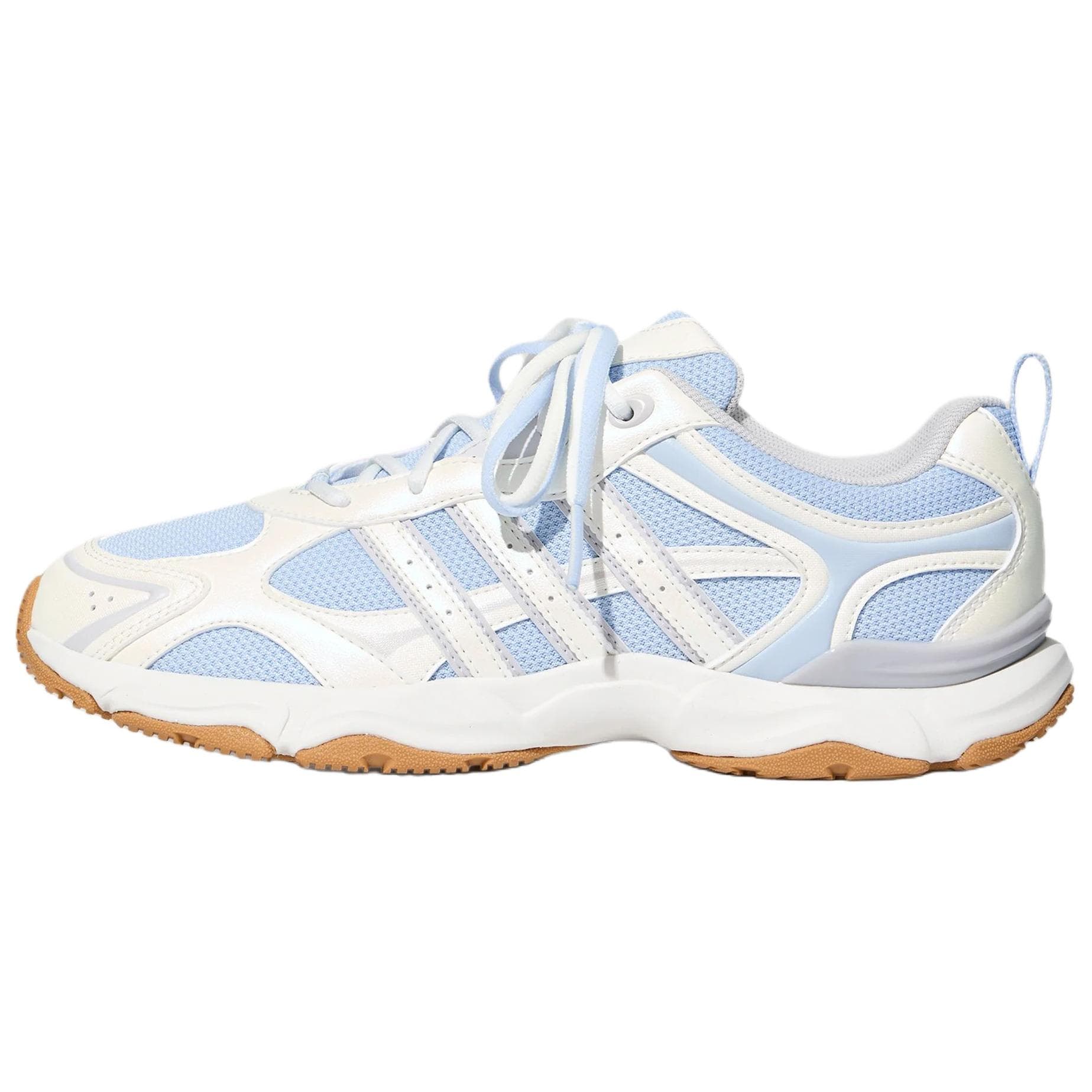 Кроссовки Adidas WHISPER GLIDE Повседневная обувь Низкий Топ Ярко-белый Кристально-синий Точка Серый Женские - изображение 1