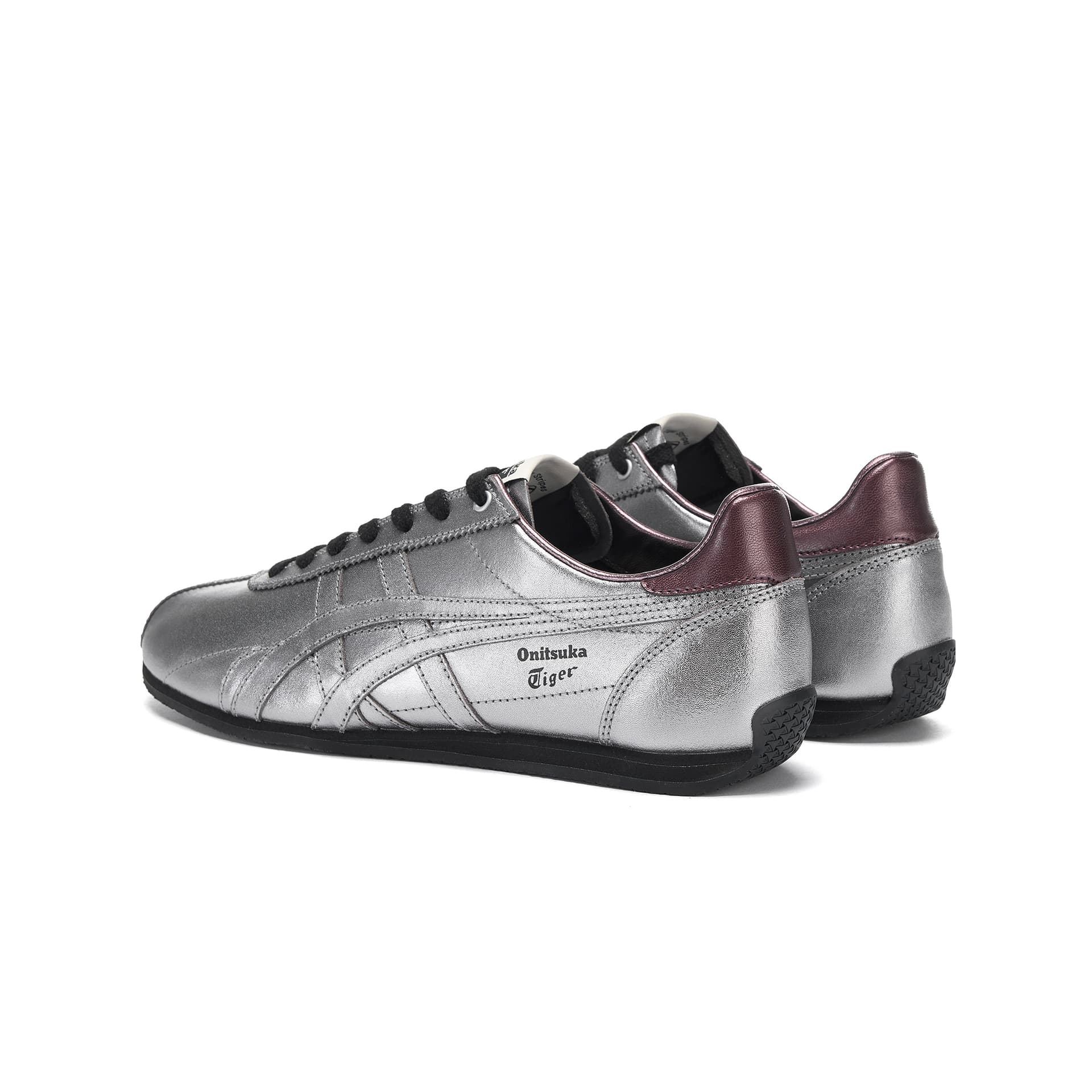 Кроссовки Onitsuka Tiger Runspark Повседневная обувь Low Топ Металлический серый Унисекс - изображение 4