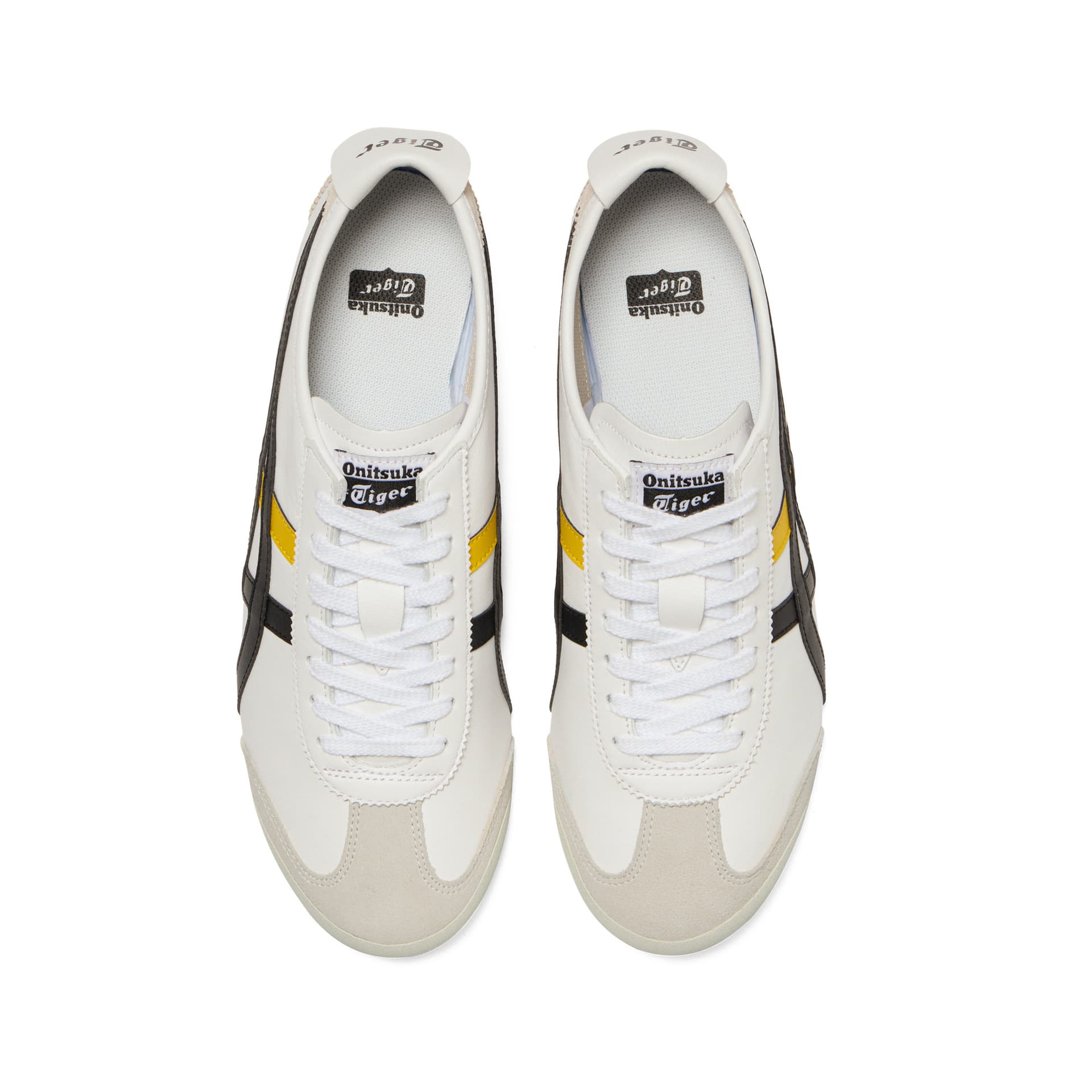 Кроссовки Onitsuka Tiger MEXICO 66 Повседневная обувь Низкий Топ Белый Черный Желтый Унисекс - изображение 5