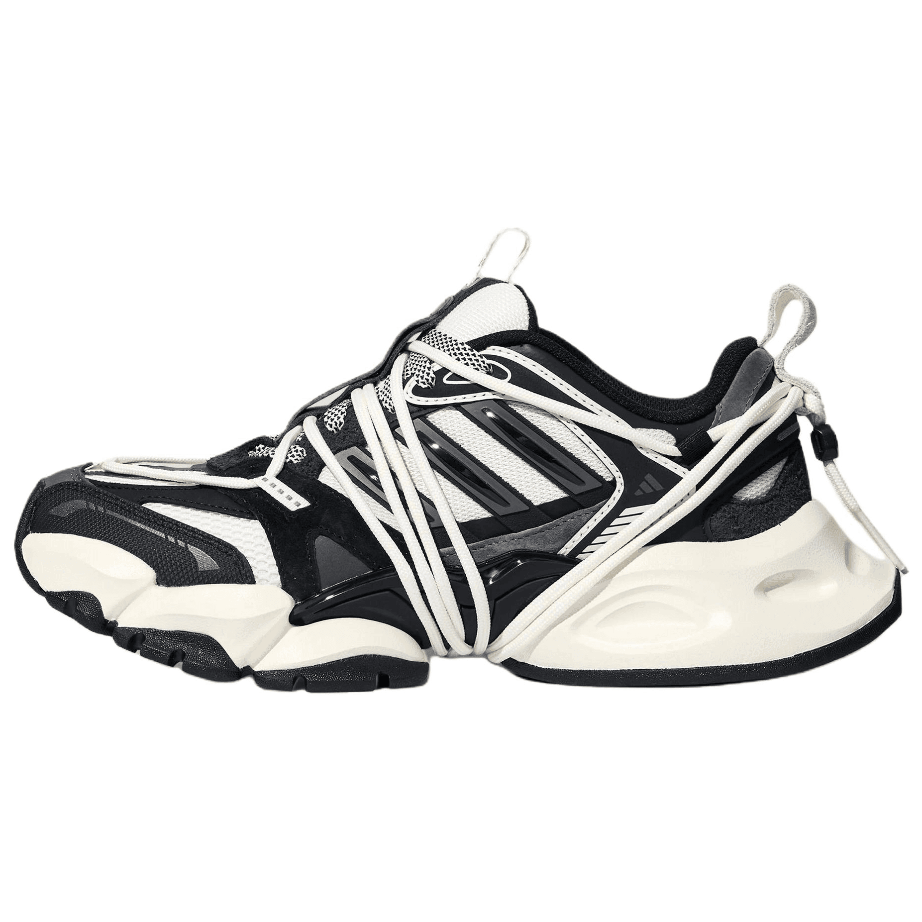 Кроссовки для бега Adidas XLG RUNNER DELUXE 2,0 Беговые кроссовки Низкий Топ Нефрит Белый Черный Яркий Металл Железо Серый Унисекс - изображение 1