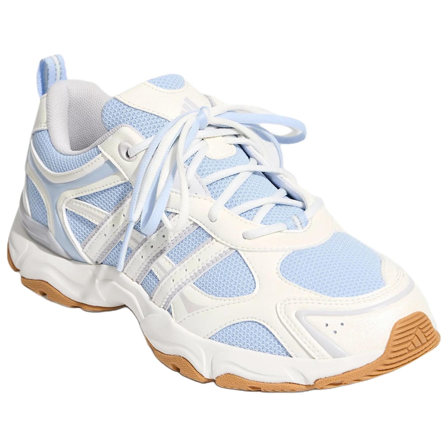 Кроссовки Adidas WHISPER GLIDE Повседневная обувь Низкий Топ Ярко-белый Кристально-синий Точка Серый Женские - изображение 3