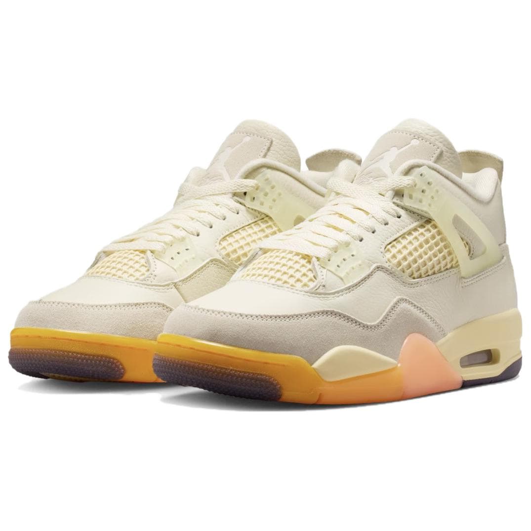 Ретро баскетбольные кроссовки Jordan Air Jordan 4 High Топ Ретро Баскетбольные Кроссовки Женские Бежевые - изображение 3