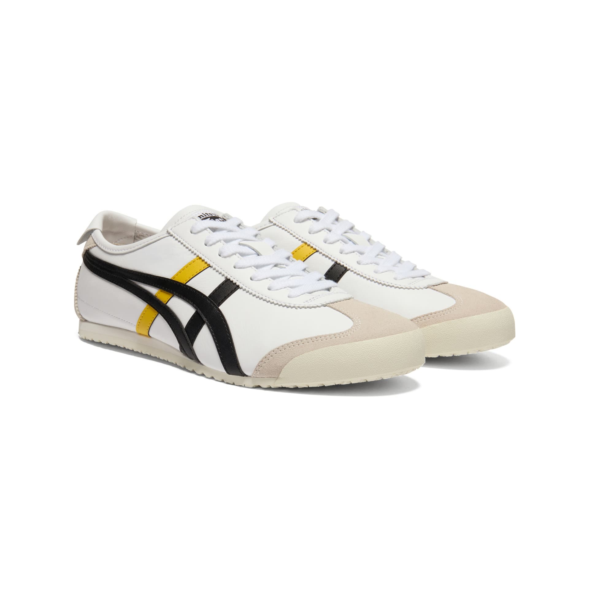 Кроссовки Onitsuka Tiger MEXICO 66 Повседневная обувь Низкий Топ Белый Черный Желтый Унисекс - изображение 3