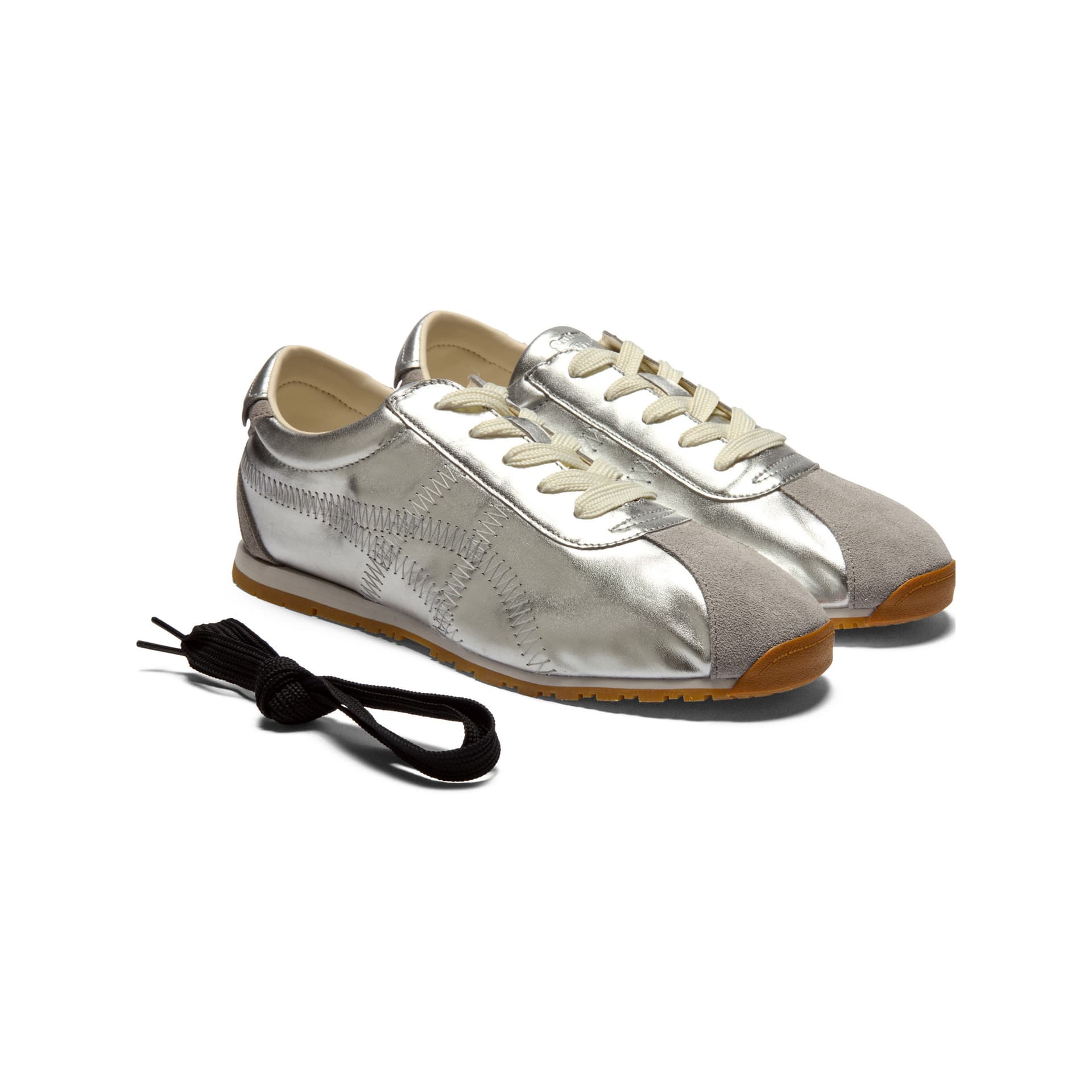 Кроссовки Onitsuka Tiger Corsair Повседневная обувь Low Топ Серебряный Унисекс - изображение 3