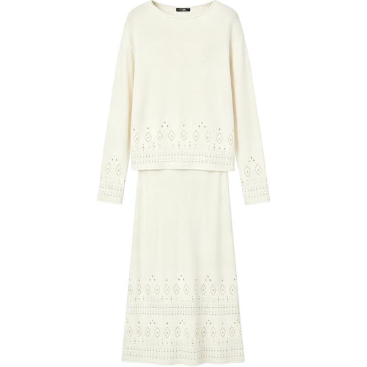 ELLE Белый Женские Повседневные Костюмы - изображение 1