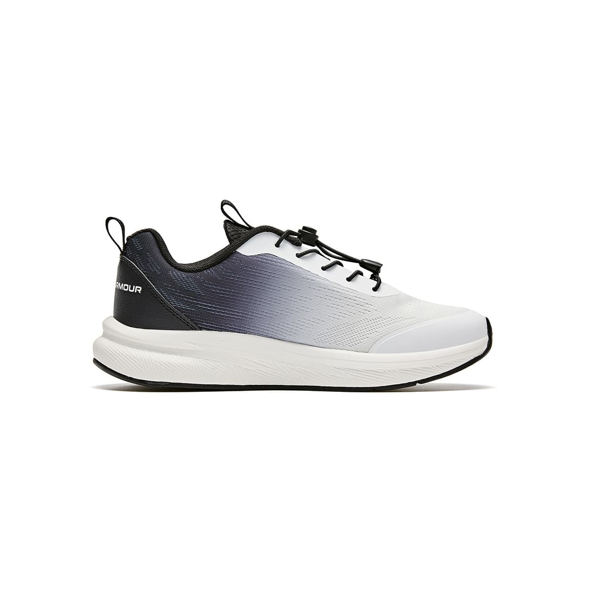 Кроссовки Under Armour Детские беговые кроссовки Low Топ Белый черный Kids - изображение 2