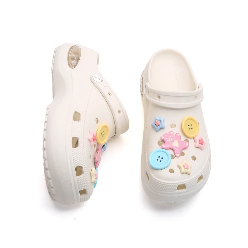 Сабо Jifffly Sabo Rubber Ecru Women's - изображение 5