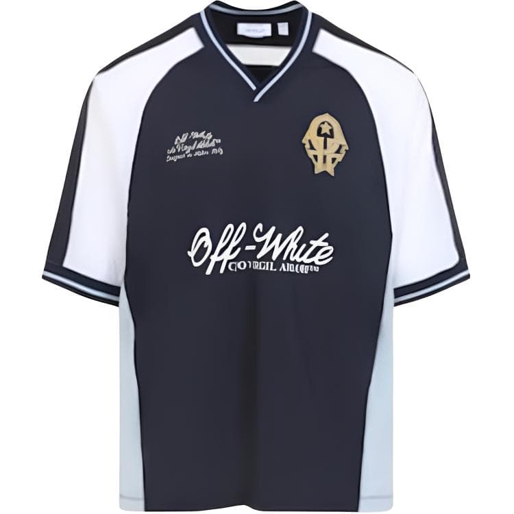 OFF WHITE Midnight Blue Мужская Футбольная Джерси - изображение 1