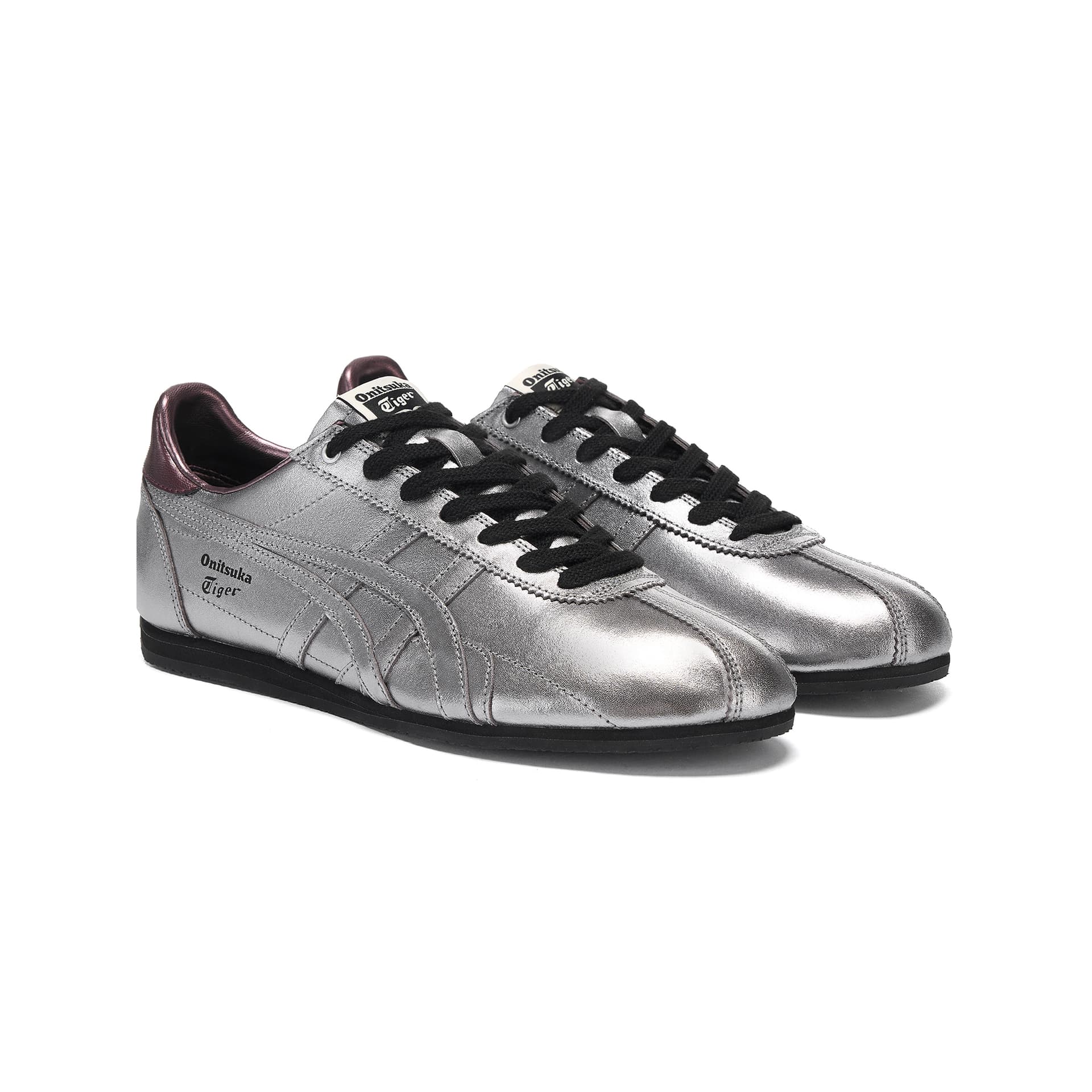 Кроссовки Onitsuka Tiger Runspark Повседневная обувь Low Топ Металлический серый Унисекс - изображение 3