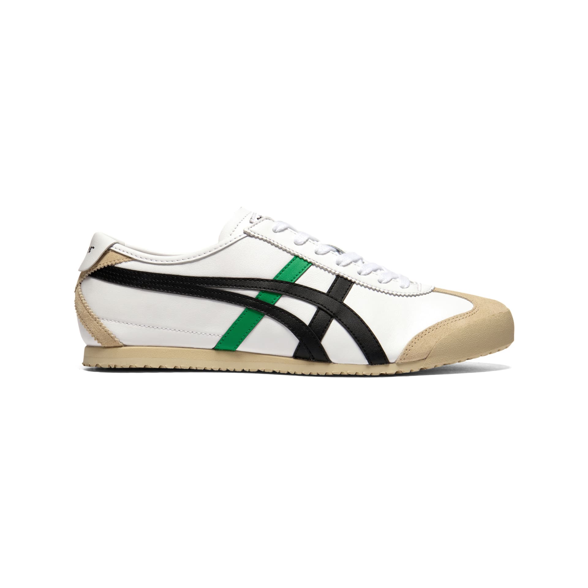 Кроссовки Onitsuka Tiger MEXICO 66 Повседневная обувь Низкий Топ Белый Черный Зеленый Унисекс - изображение 2