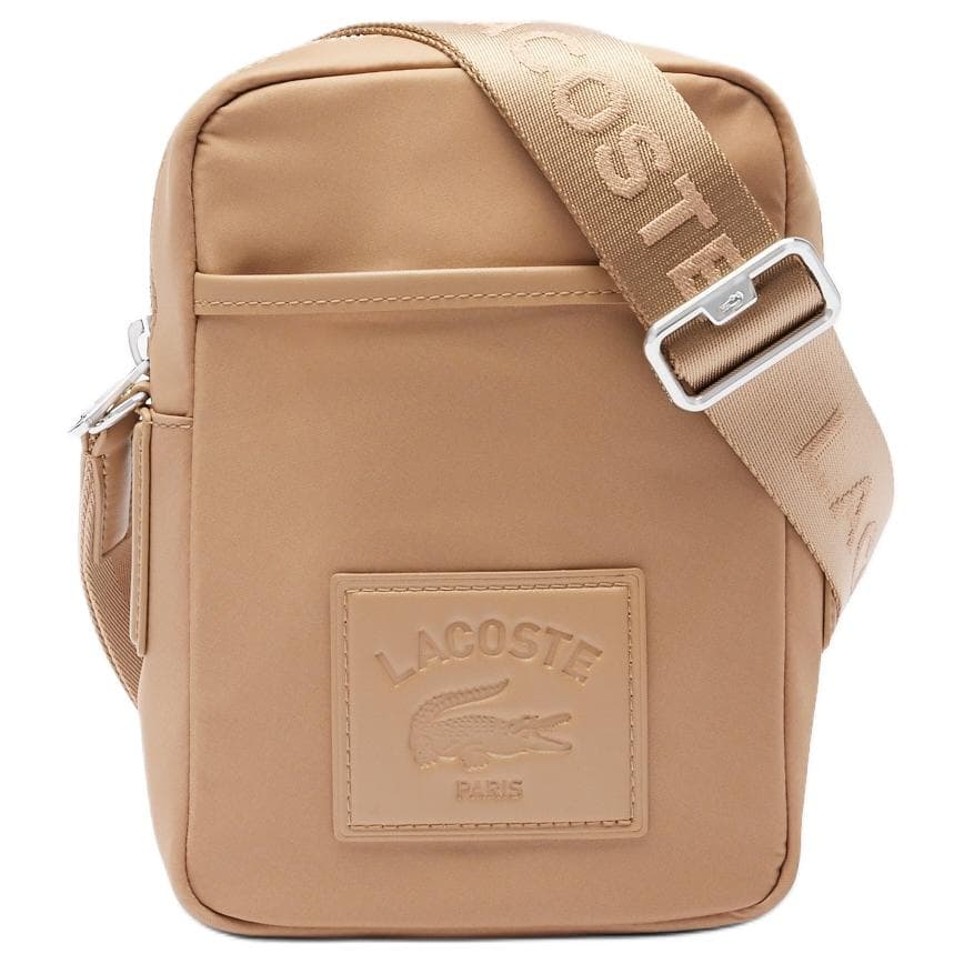 Сумка через плечо Lacoste Croc Logo Zip Crossbody Medium Brown - изображение 1