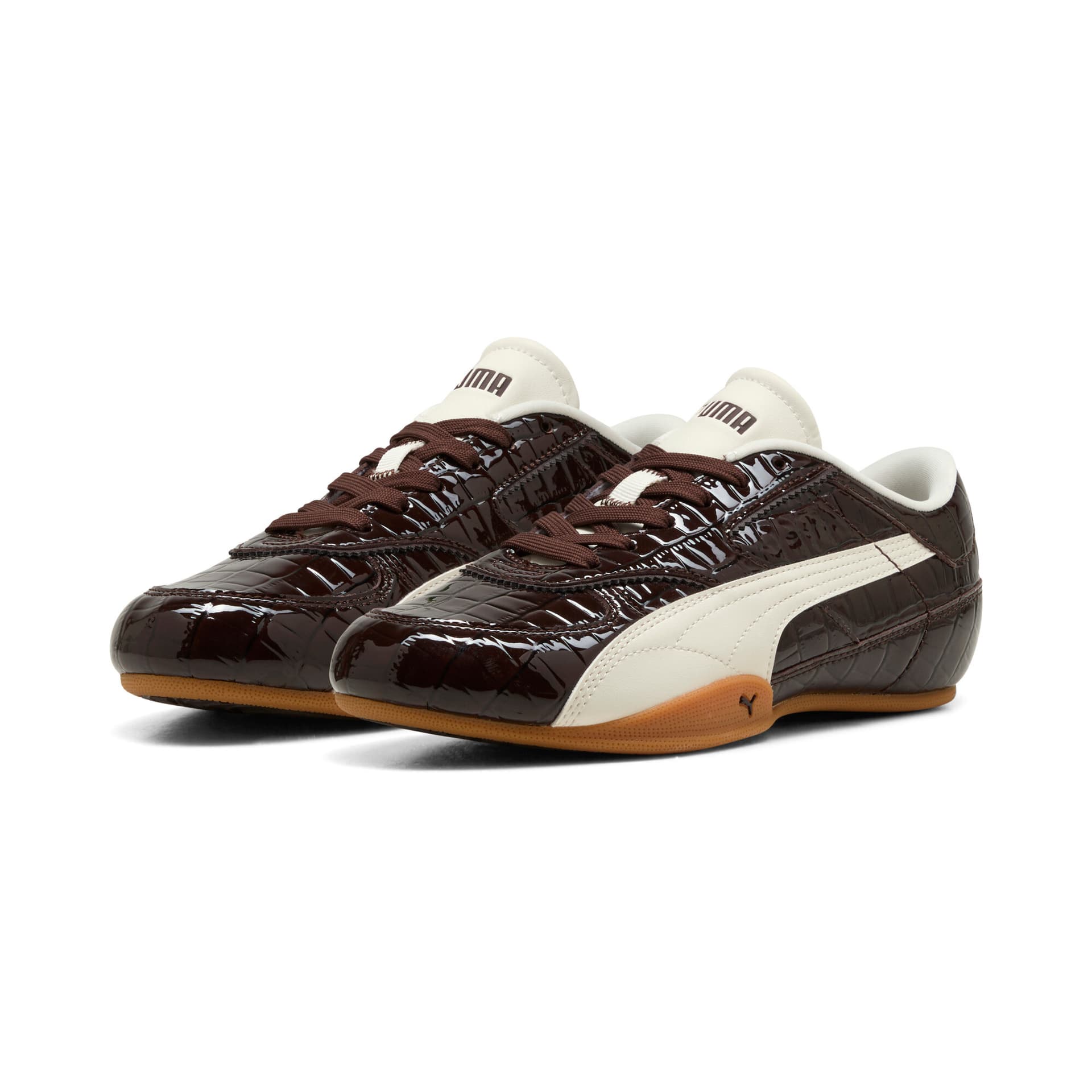 Кроссовки PUMA Bella Mina Повседневная обувь Низкий Топ Коричневый Бежевый Белый Женский - изображение 3