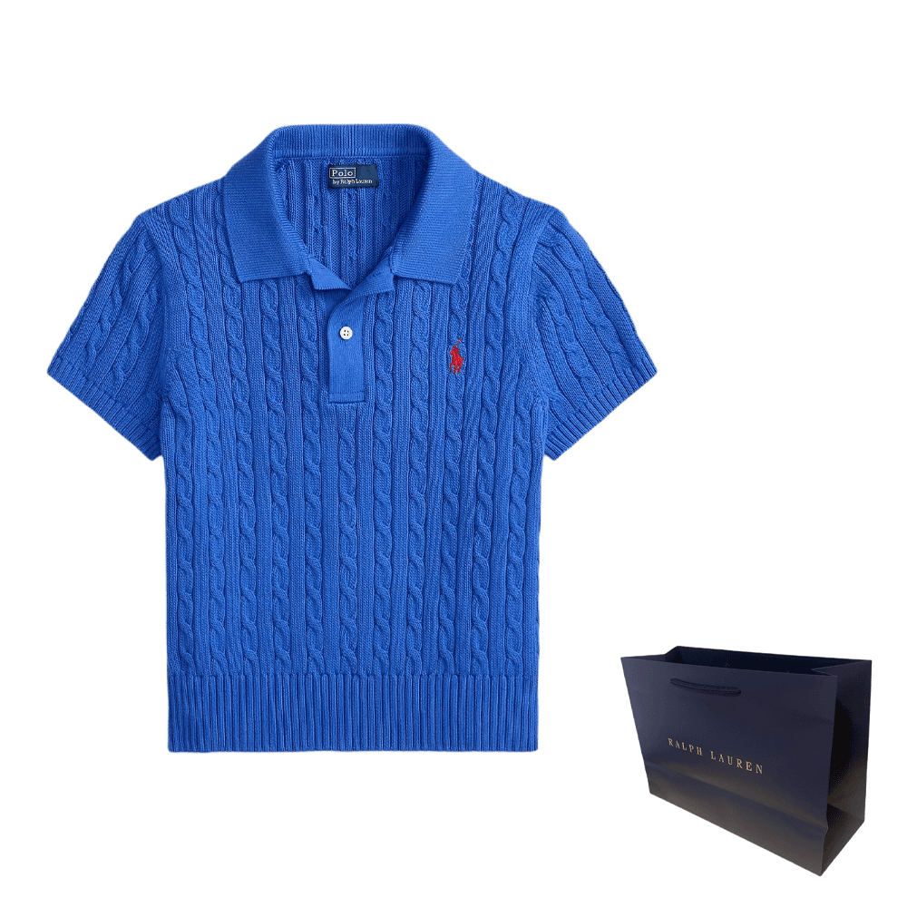 Кофта Polo Ralph Lauren SS26 Трикотаж Облегающий Женский Формальный Синий - изображение 2