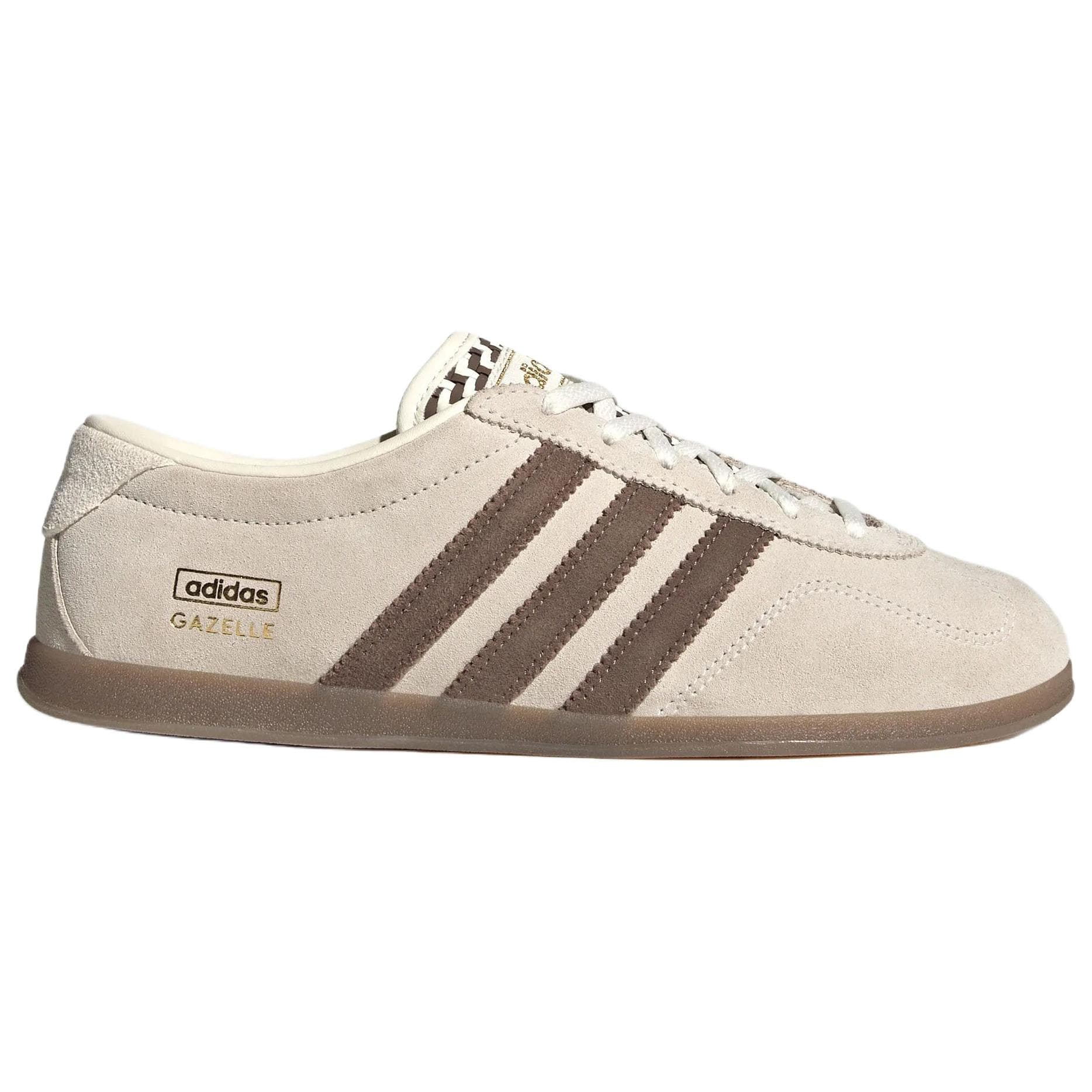Кроссовки Adidas Originals Gazelle Скейтборд Кроссовки Низкие Нефрит Белый Темно-Коричневый Женский - изображение 2