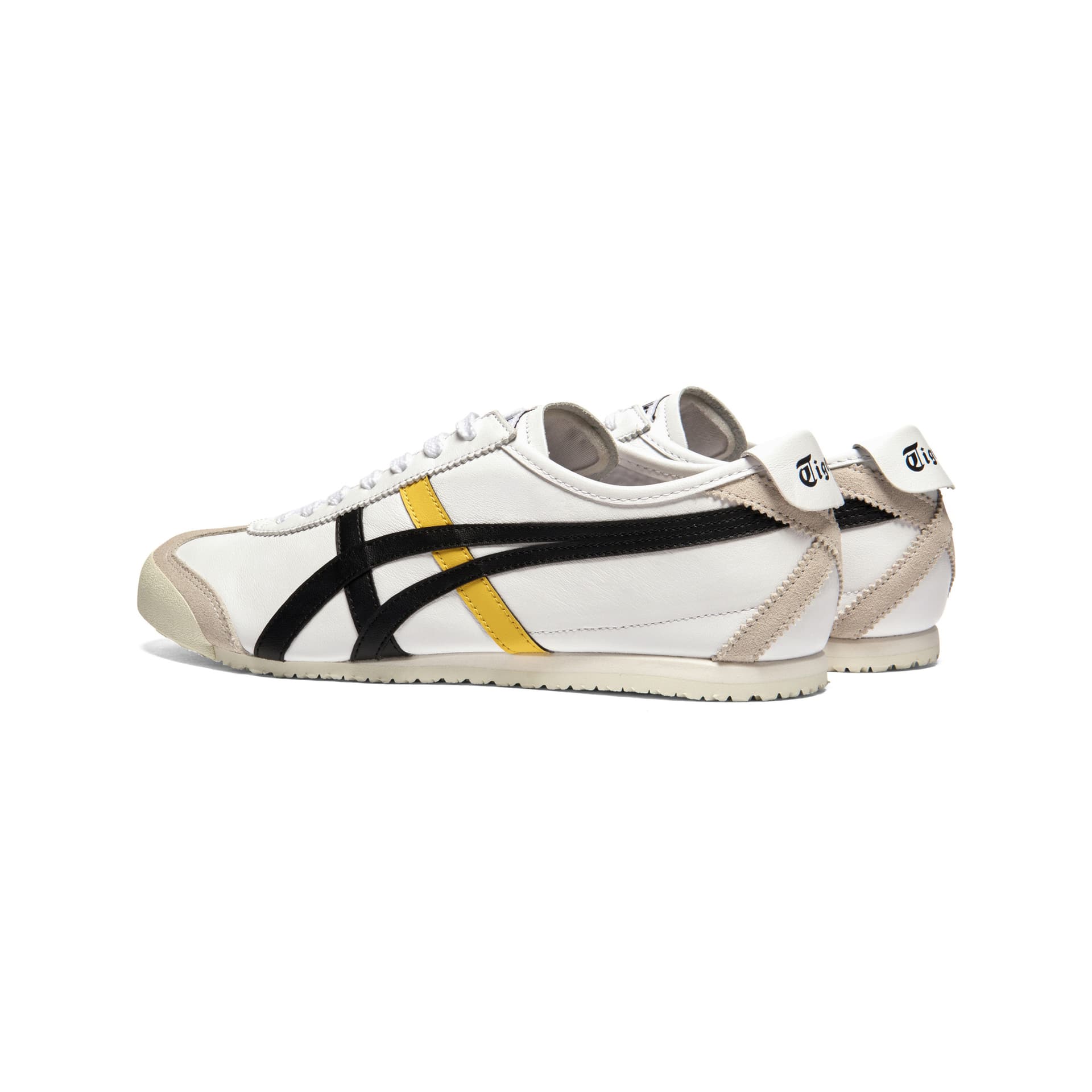 Кроссовки Onitsuka Tiger MEXICO 66 Повседневная обувь Низкий Топ Белый Черный Желтый Унисекс - изображение 4