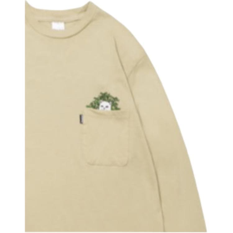 Футболка RIPNDIP Catnip LS Горчичный T-рубашка Унисекс - изображение 4