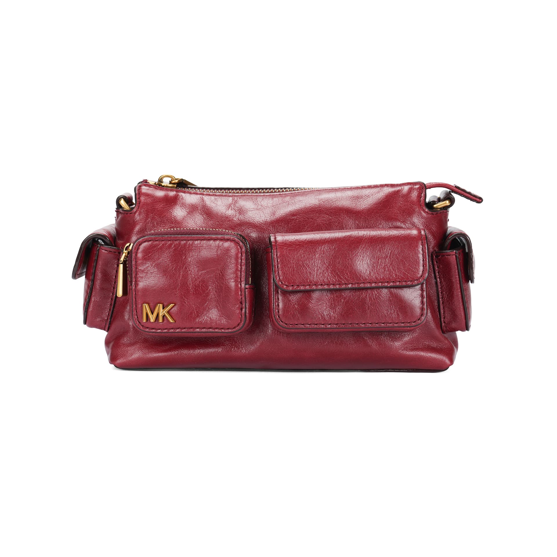 Сумка через плечо MICHAEL KORS DAKOTA Кожа Сумка через плечо Сумка на плечо Маленькая Женская Бордовая - изображение 2