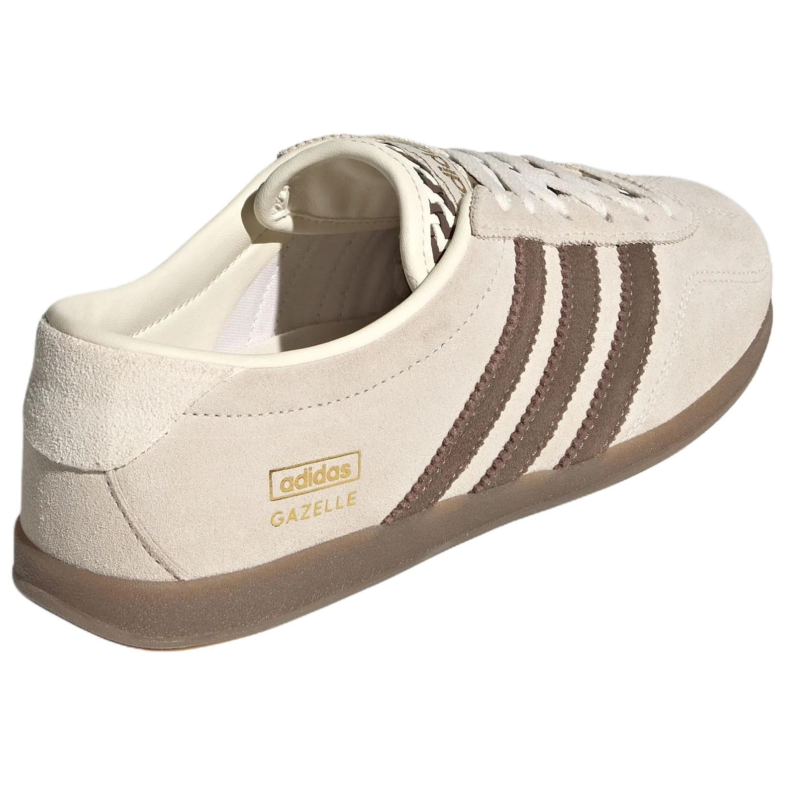 Кроссовки Adidas Originals Gazelle Скейтборд Кроссовки Низкие Нефрит Белый Темно-Коричневый Женский - изображение 4