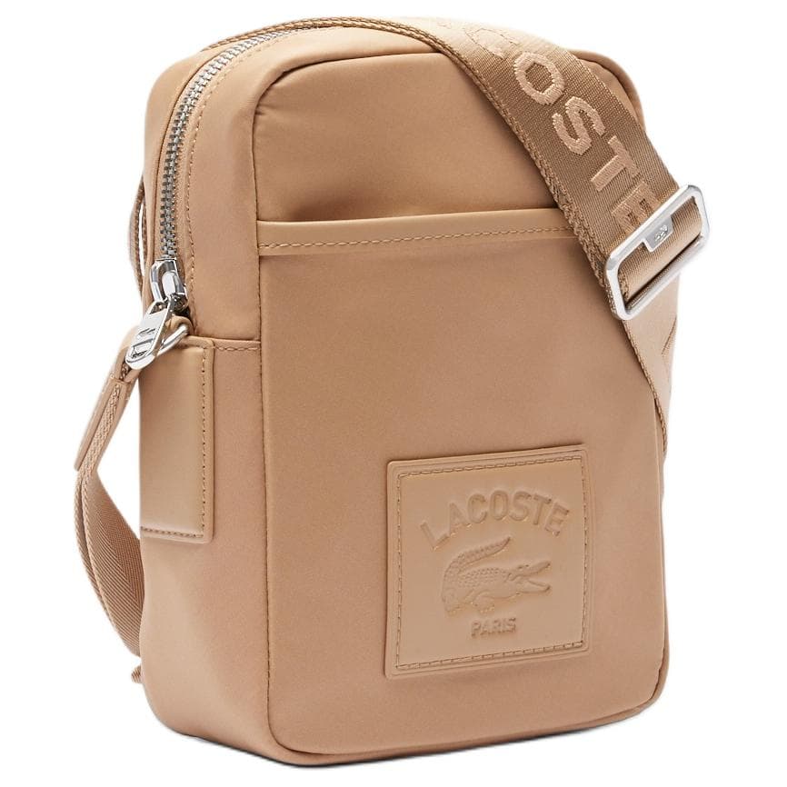 Сумка через плечо Lacoste Croc Logo Zip Crossbody Medium Brown - изображение 2