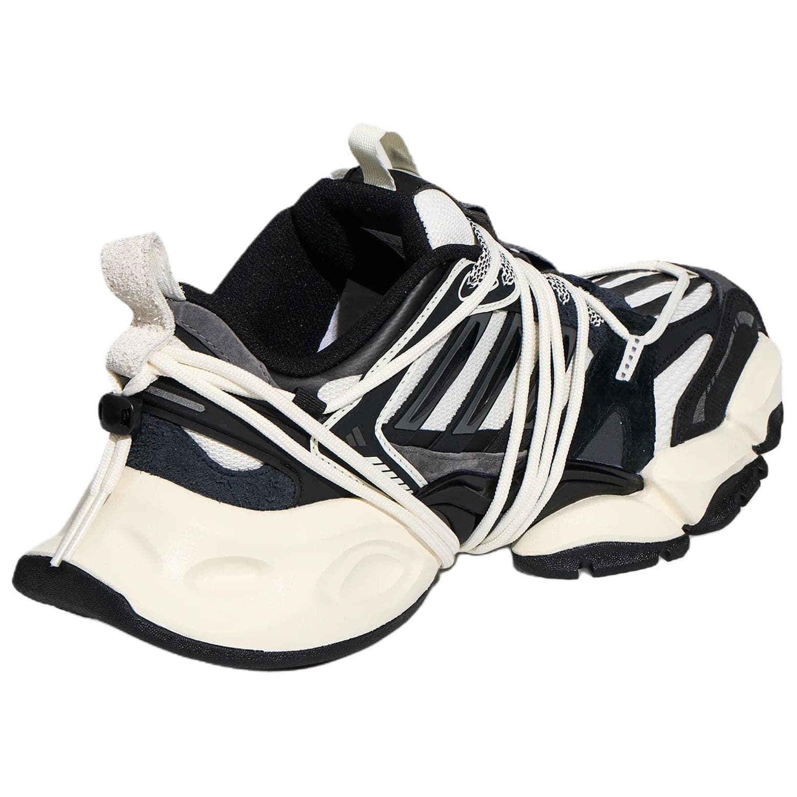 Кроссовки для бега Adidas XLG RUNNER DELUXE 2,0 Беговые кроссовки Низкий Топ Нефрит Белый Черный Яркий Металл Железо Серый Унисекс - изображение 4