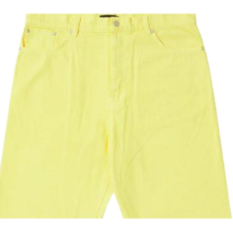 Штаны PALACE SS23 Baggier Jean Pastel Yellow Logo - изображение 4