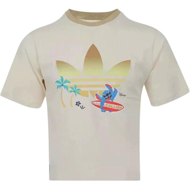 Футболка Adidas Originals Экрю Kids T-рубашки - изображение 2