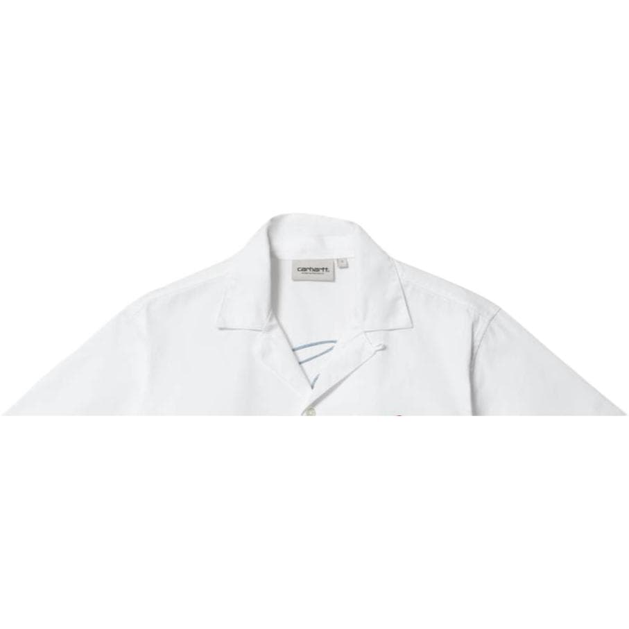 Блузка Carhartt WIP W' SS Carhartt Lounge Shirt White - изображение 3