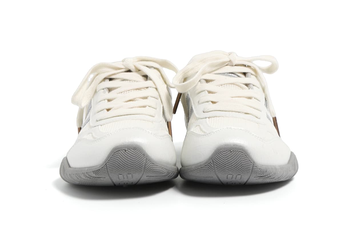Кроссовки HUANQIU Повседневная обувь Low Топ Pearl White Женские - изображение 5