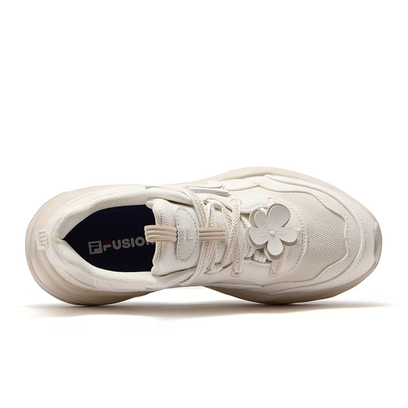 Кроссовки FILA FUSION BUBBLE DX Массивные кроссовки Низкий Топ Снег Пена Белый Женские - изображение 4