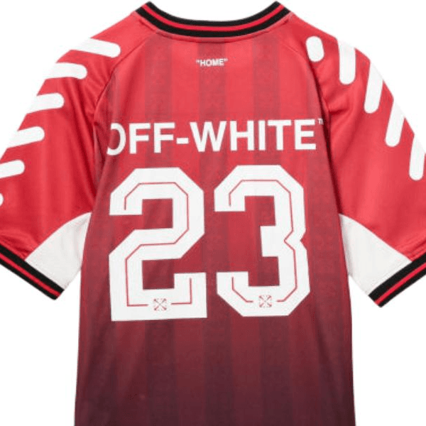 OFF WHITE Красный Мужская Футбольная форма - изображение 3