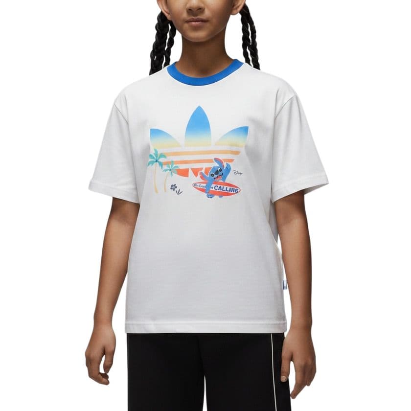 Футболка Adidas Originals Белые Детские Рубашки T - изображение 1