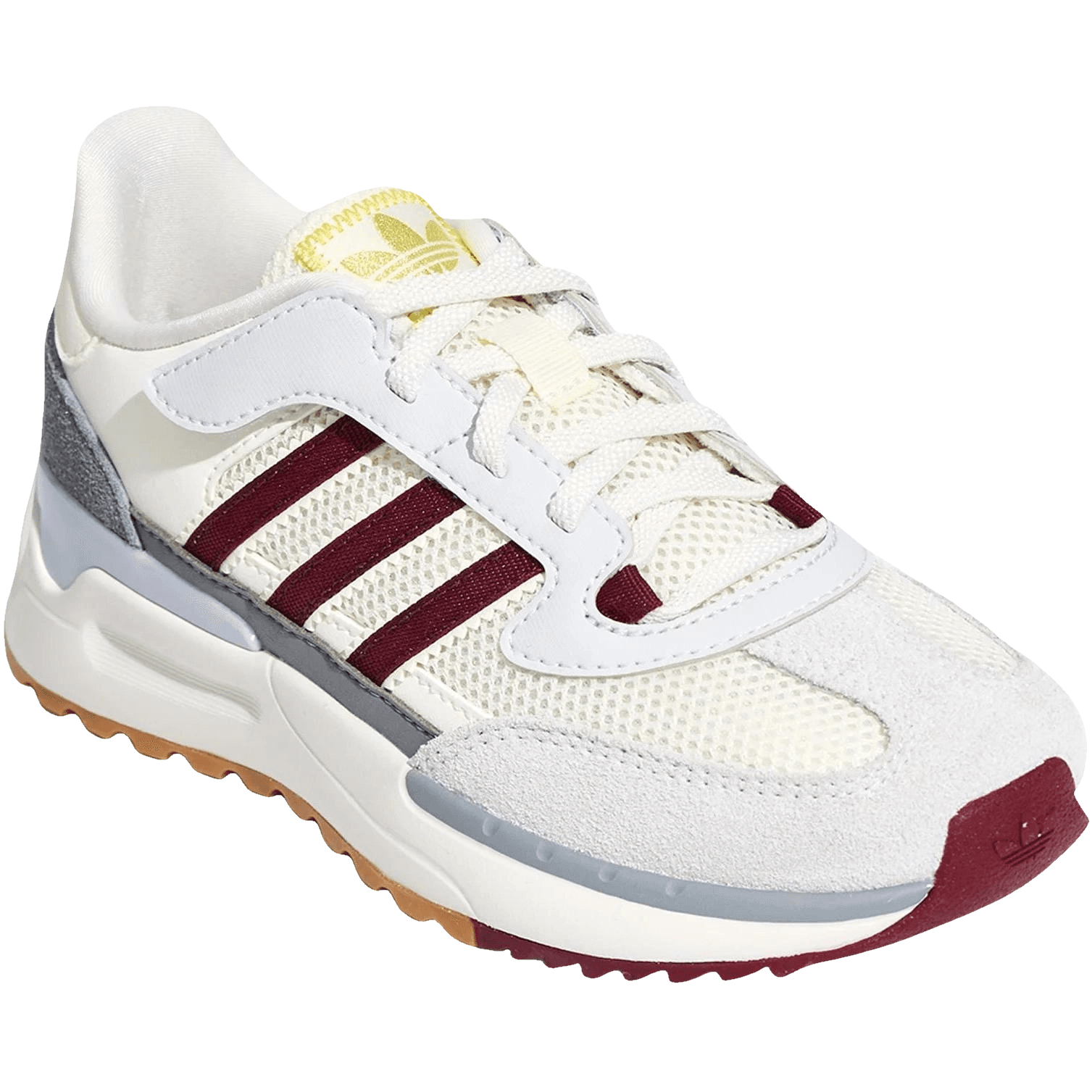 Кроссовки Adidas Originals RETROPY Детская повседневная обувь Низкий Топ Нефритовый Белый Красный FUYI Серый Kids - изображение 3