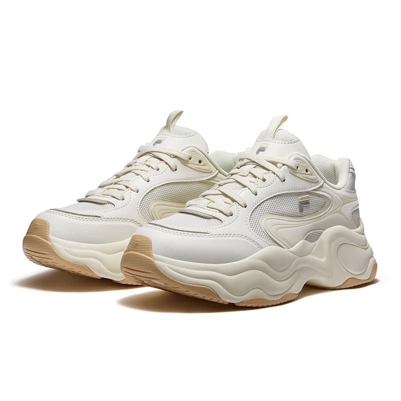 Кроссовки FILA FUSION BUBBLE DX Массивные кроссовки Низкий Топ Снег Туманный серый Женские - изображение 3