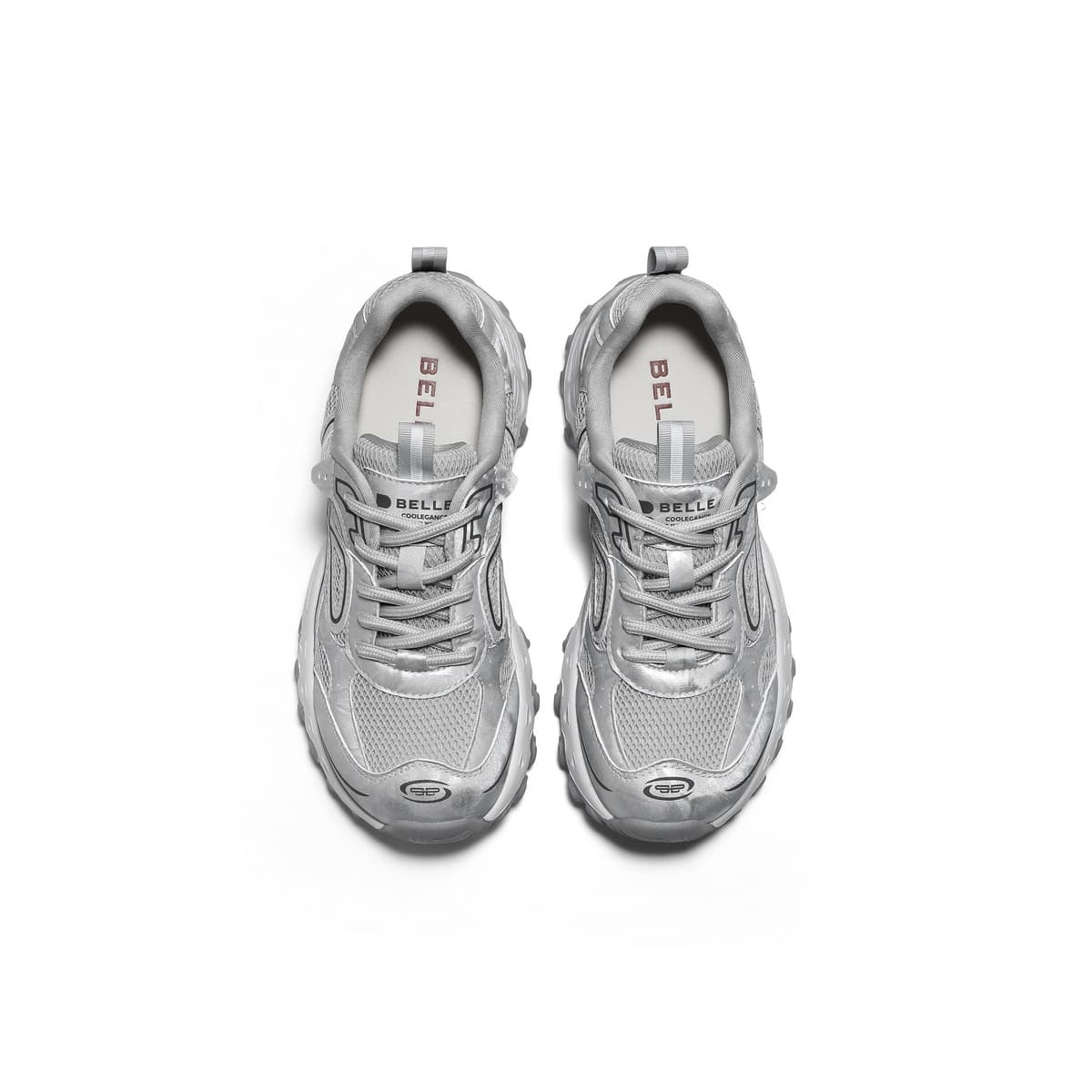 Кроссовки BELLE массивные кроссовки Low Top серые женские - изображение 3