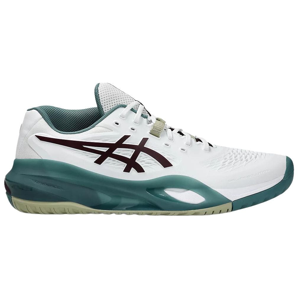 Кроссовки для тенниса ASICS Gel Resolution 10 Теннисные кроссовки Низкий верх Белый Темный баклажан Фиолетовый Мужской - изображение 2