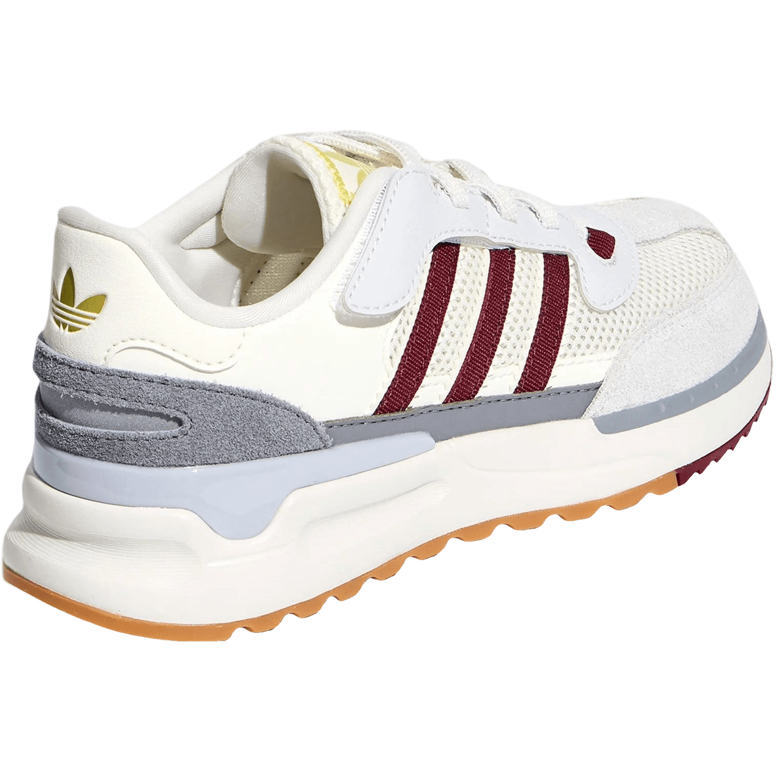 Кроссовки Adidas Originals RETROPY Детская повседневная обувь Низкий Топ Нефритовый Белый Красный FUYI Серый Kids - изображение 4
