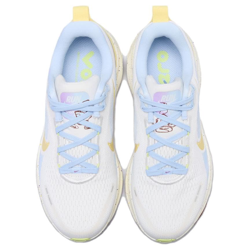 Кроссовки для бега NIKE Vomero 18 Беговые кроссовки Low Топ Желто-синий Белый Женские - изображение 4