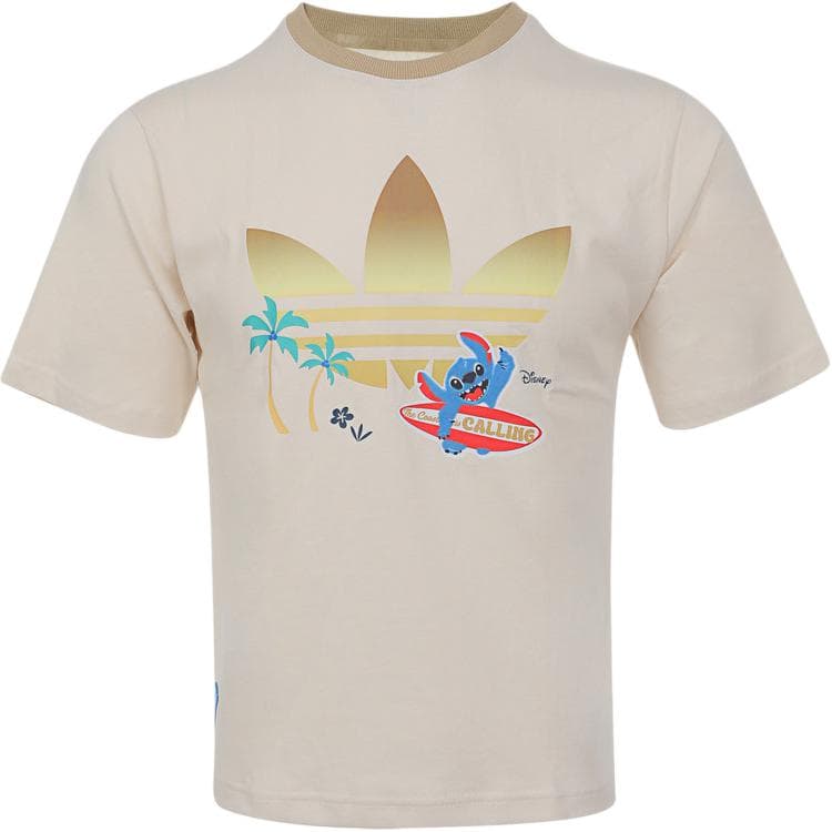 Футболка Adidas Originals Экрю Kids T-рубашки - изображение 1