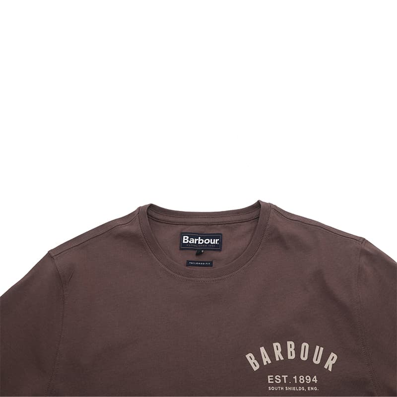 Футболка BARBOUR Темно-фиолетовые Мужские T-рубашки - изображение 4