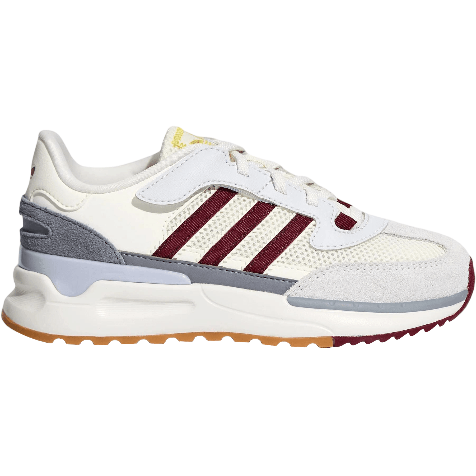 Кроссовки Adidas Originals RETROPY Детская повседневная обувь Низкий Топ Нефритовый Белый Красный FUYI Серый Kids - изображение 2
