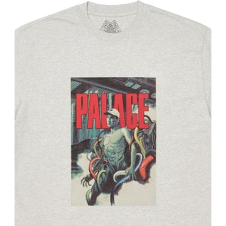 Футболка PALACE FW21 Mangas T-shirt Grey Marl LogoT - изображение 2