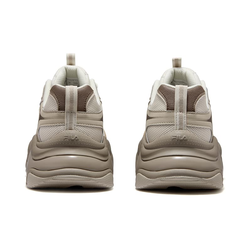 Кроссовки FILA FUSION BUBBLE DX Массивные кроссовки Низкий Топ Тофу Белый Овсяный Пшенично-коричневый Женские - изображение 5