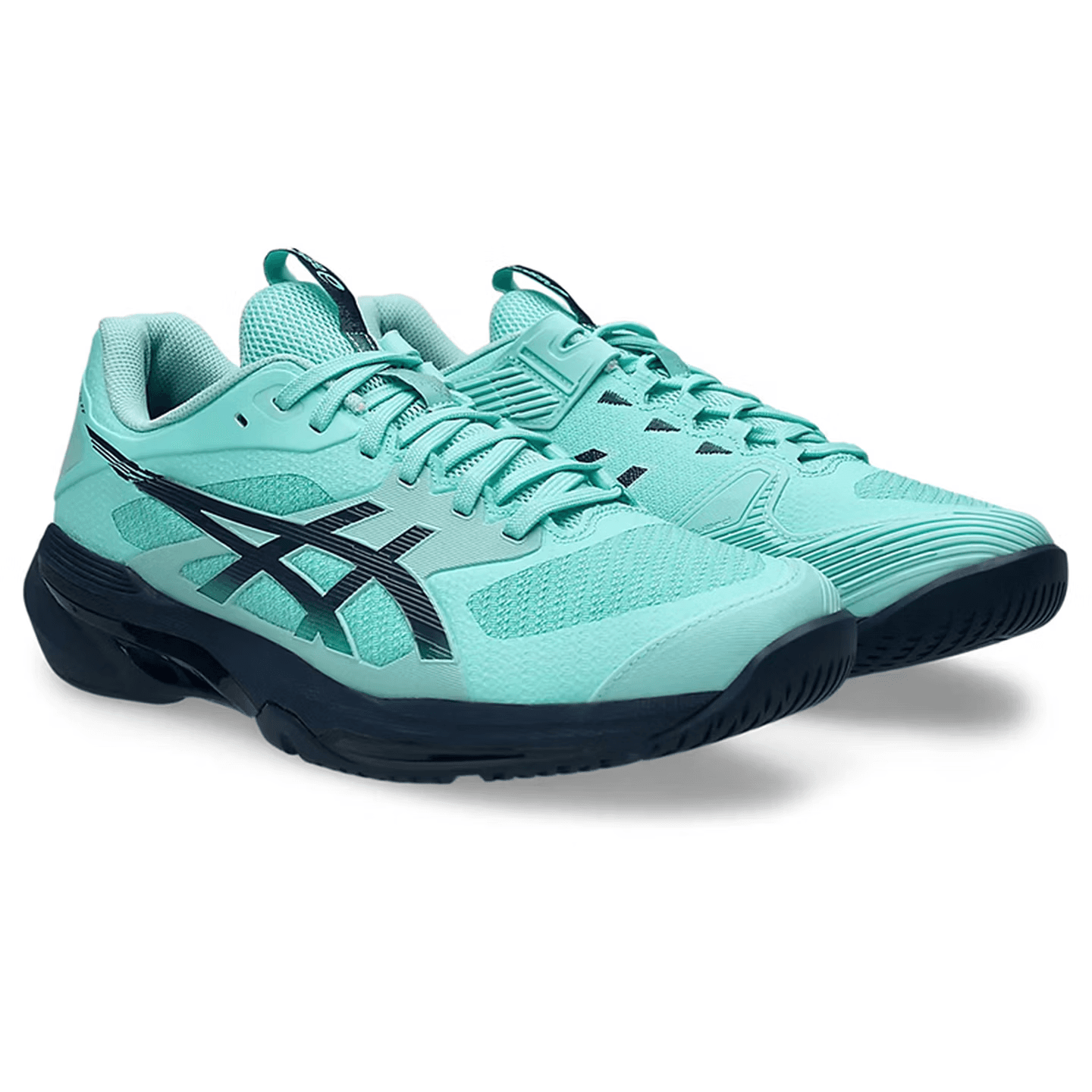 Кроссовки для тенниса ASICS SOLUTION SPEED FF 4 Теннисные кроссовки Низкий верх Синий Зеленый Мужской - изображение 3
