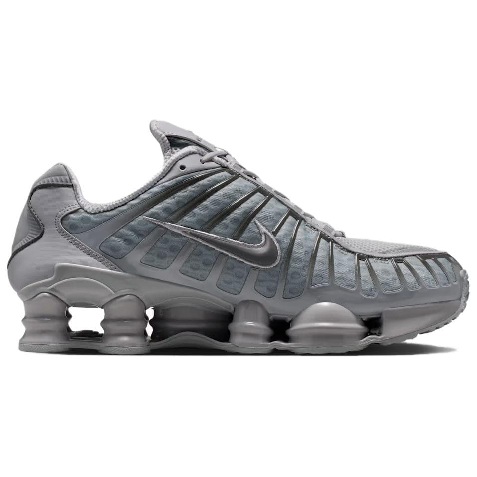 Кроссовки NIKE Shox TL Ткань Модный Амортизация Дышащий Поддержка Low Топ Повседневная обувь Унисекс Серый - изображение 2