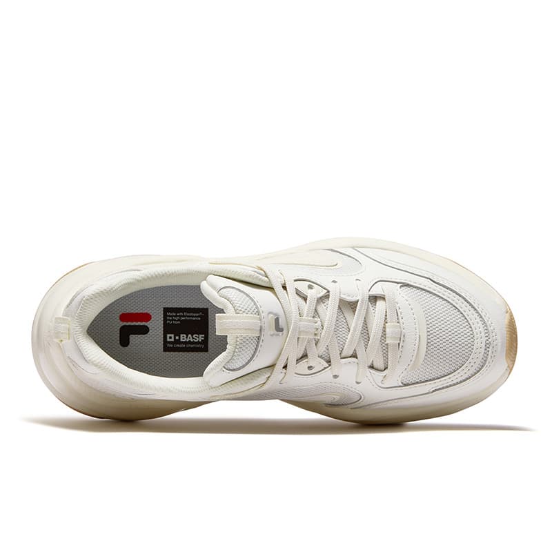 Кроссовки FILA FUSION BUBBLE DX Массивные кроссовки Низкий Топ Снег Туманный серый Женские - изображение 4