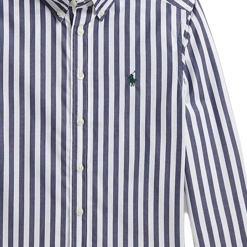 Polo Ralph Lauren Морской Синий и Белый Детские Повседневные Рубашки - изображение 3