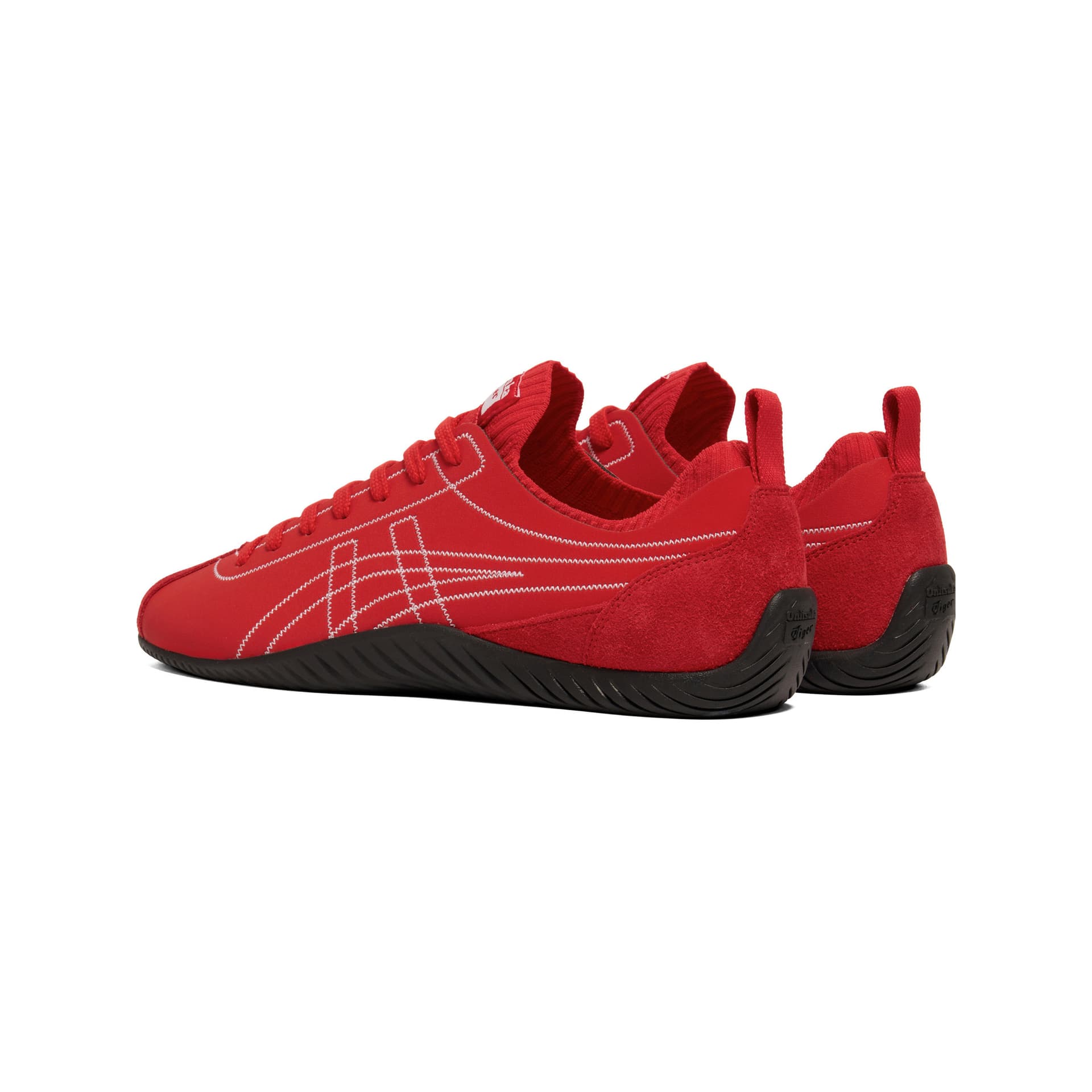 Кроссовки Onitsuka Tiger Sclaw Удобные Низкие Повседневные Кеды Немецкой Армии (GAT) Унисекс Красные - изображение 4